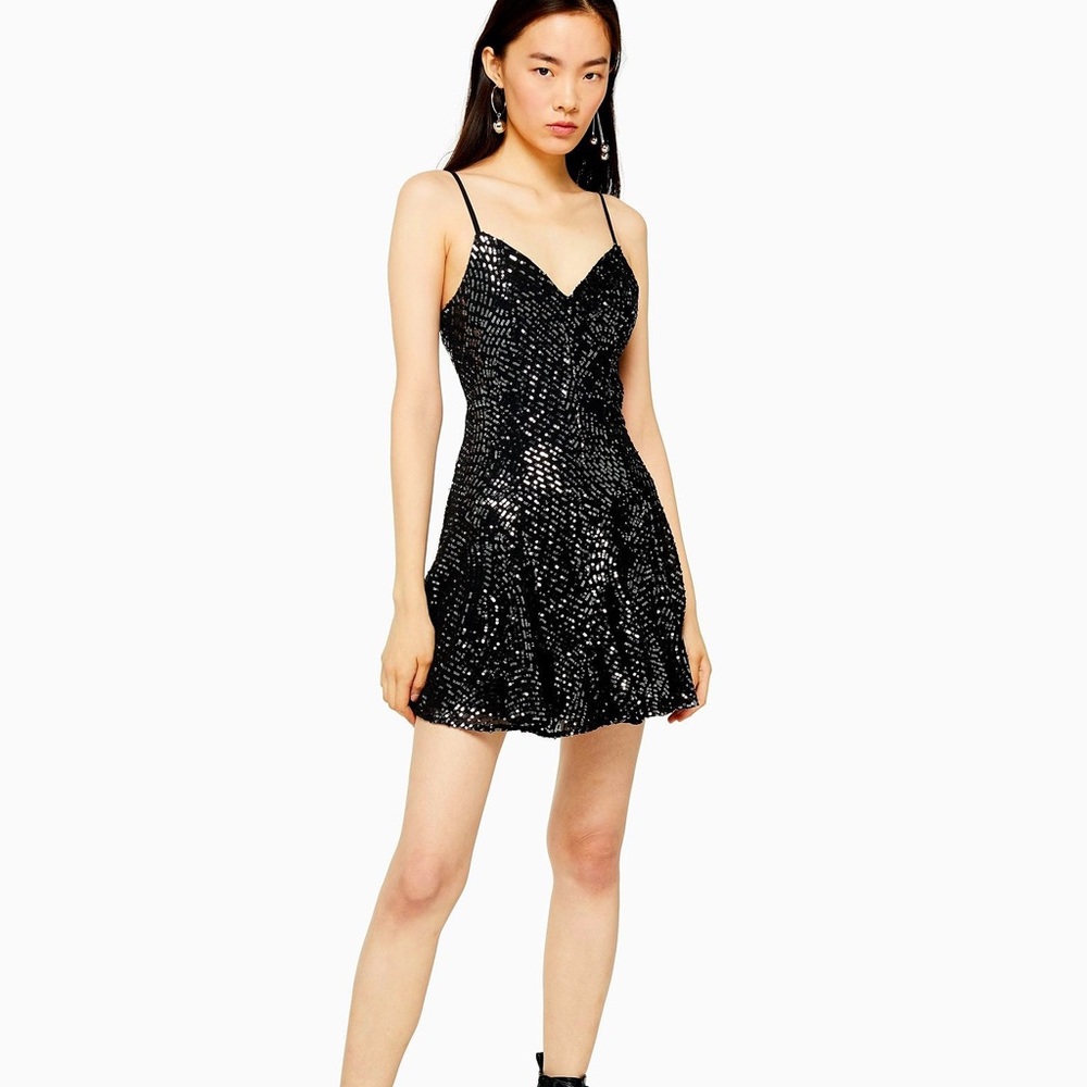 TOPSHOP SEQUIN MINI DRESS